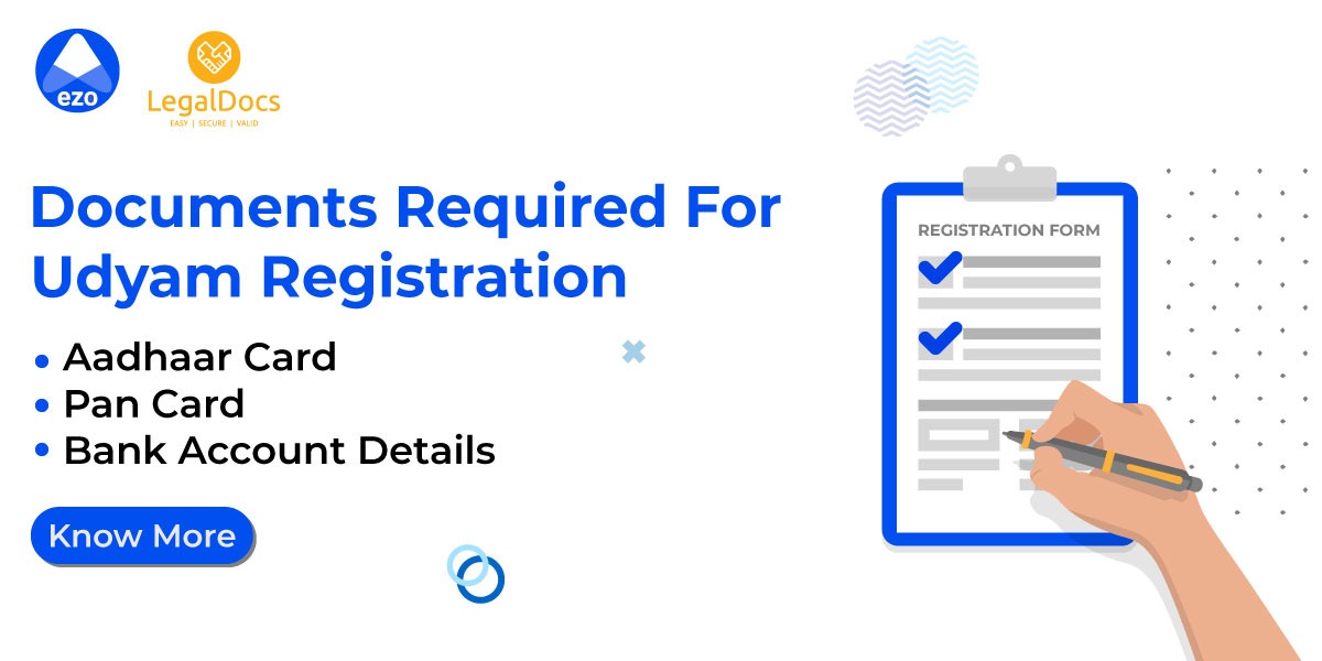 Documents Required for Udyam Registration - LegalDocs